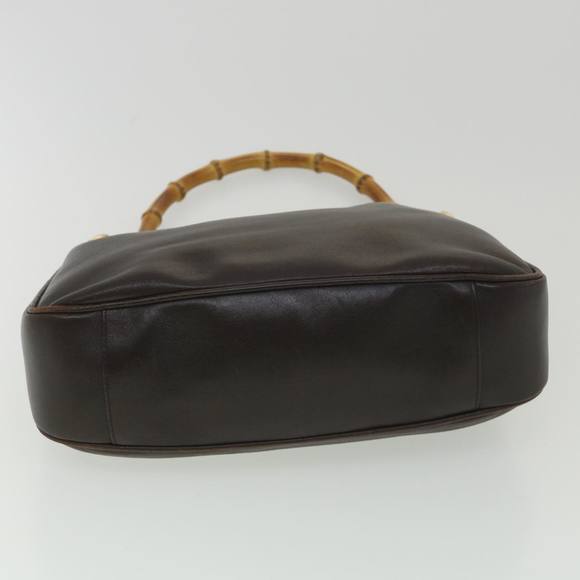 GUCCI Bamboo Hand Bag Leather 2way Brown 001.2058.1638.0 Auth yk6201B - Picture 5 of 16